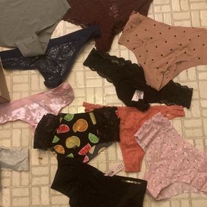 10 PAIRS VICTORIA SECRET AND VICTORIA PINK PANTIES NWT SIZE SMALL